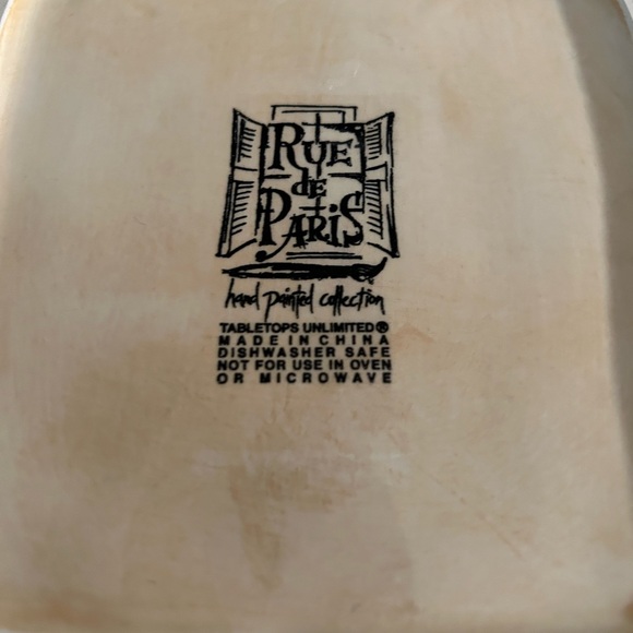 Rue de Paris dessert plate and mug. - Picture 10 of 10